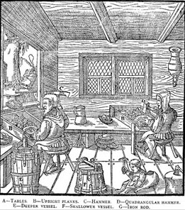 Medieval workshop and guilds, critical and at the heart of the Medieval project workforce and Cathedral projects medieval_workshop